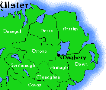 Location map of Maghery