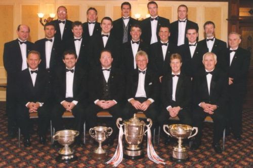 Back Row: F. Tennyson, J. Forker, D. Robinson, J. Fox, M. Laverty
Middle Row: J. McConville, B. Fox, D. Fox, J. Burns, S. McConville, G. Corr, K. Corr, B. Campbell, S. Laverty
Front Row: C. Patterson, A. Logan, J. Robinson, P. Spillane, C. Swan, J. Smyth
