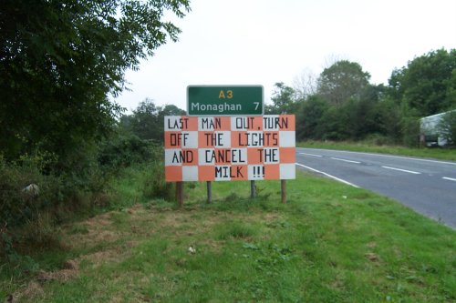 Just outside Middletown on the Monaghan Road
