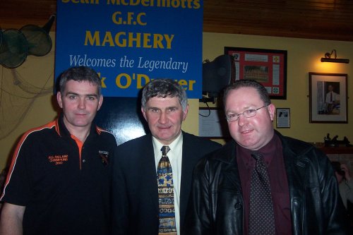 Brian Nugent and John Robinson with Mick O'Dwyer