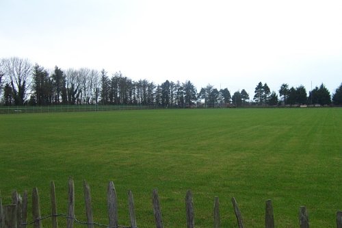 The new surface has been laid and work on the new perimeter fence has commenced - angle 2