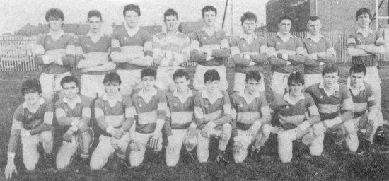 The Maghery minor team that won the 1988 Armagh minor championship and were Ulster finalists