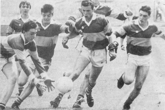 Action from the Maghery v Pearse Og Armagh minor championship final