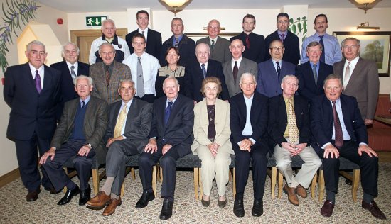 It is 50 years since Armagh qualified for their first All-Ireland SFC final against Kerry, and to mark the anniversary the squad were reunited at the weekend. A special half centenary celebration function was held at the Ferryside Inn in Maghery, formerly Mackle's Hotel, the venue where Armagh's squad in 1953 stayed for two weeks of collective training prior to the All-Ireland final. Organised by the Maghery club, all surviving members of the squad, family representatives and representatives of the deceased players attended the anniversary function. Pictured with the stars of 53 at the Ferryside Inn is Armagh chairman Joe Jordan (back row, far left). Those who attended were (back row): Eamon McAvoy (second from left representating his father Mal), Pat Campbell (representating his father Pat), Gerry Murphy, Shane McBreen (representating his father Sean), Eamon Murphy (representating his father Pat) and Anthony Wilson (representating his uncle Gerry Wilson); Middle row: Frank Kernan, Joe O'Hare, Pat O'Neill, Ronan Austin (representating his grandfather Brian Seeley), Denise McStay (representating her father Gerry McStay), Gene Morgan, Patsy McCreesh, Jack Bratten, Frank McCorry (representating his brother Bill) and Mick O'Hanlon. Front row: Gerry O'Neill, Art O'Hagan, Jim Vallely (representating team trainer John), Madeline Quinn (representating late husband and team captain Sean), Joe Cunningham, Isaac Henderson and John McKnight
