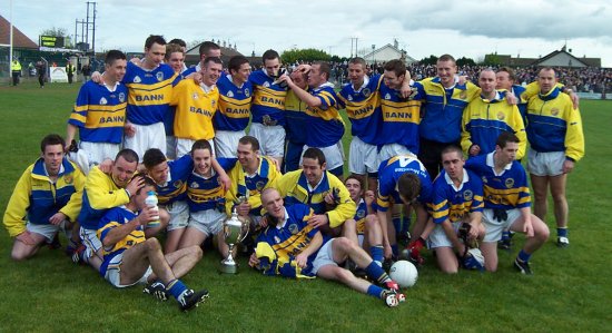 The Maghery team celebrates cup success!
