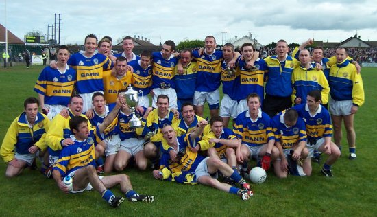 The Maghery team celebrates cup success!