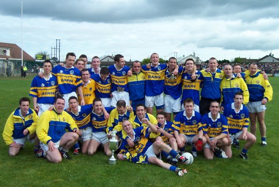 The Maghery team celebrates cup success!
