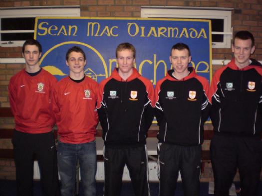 L-R: Darragh McConville(St Pats Armagh), Kevin Nugent(St Pats Armagh), David Lavery(St Pats Dungannon), Oisin Lappin(St Pats Dungannon) Ronan Lappin(St Pats Dungannon).